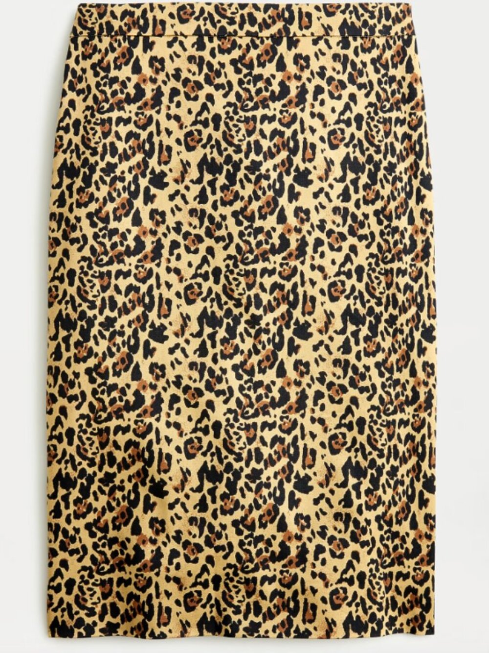 J. Crew 2 Pencil® Skirt in Leopard-Print Bi-Stretch Cotton Preppy Career Sz 10
